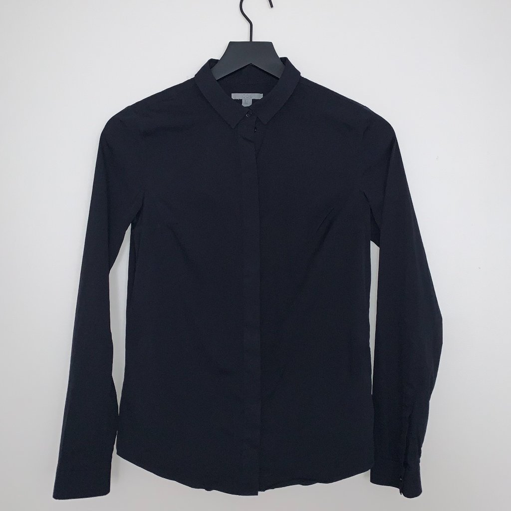 Cos Black Button Down
